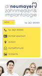 Mobile Screenshot of praxis-dr-neumayer.de